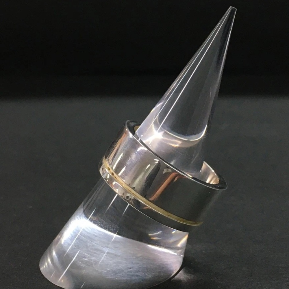 💫Burberry Black Label Sterling Silver Ring💫 - Picture 2 of 3